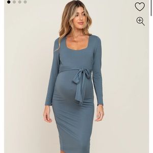 PinkBlush NWT Maternity Blue Dress S